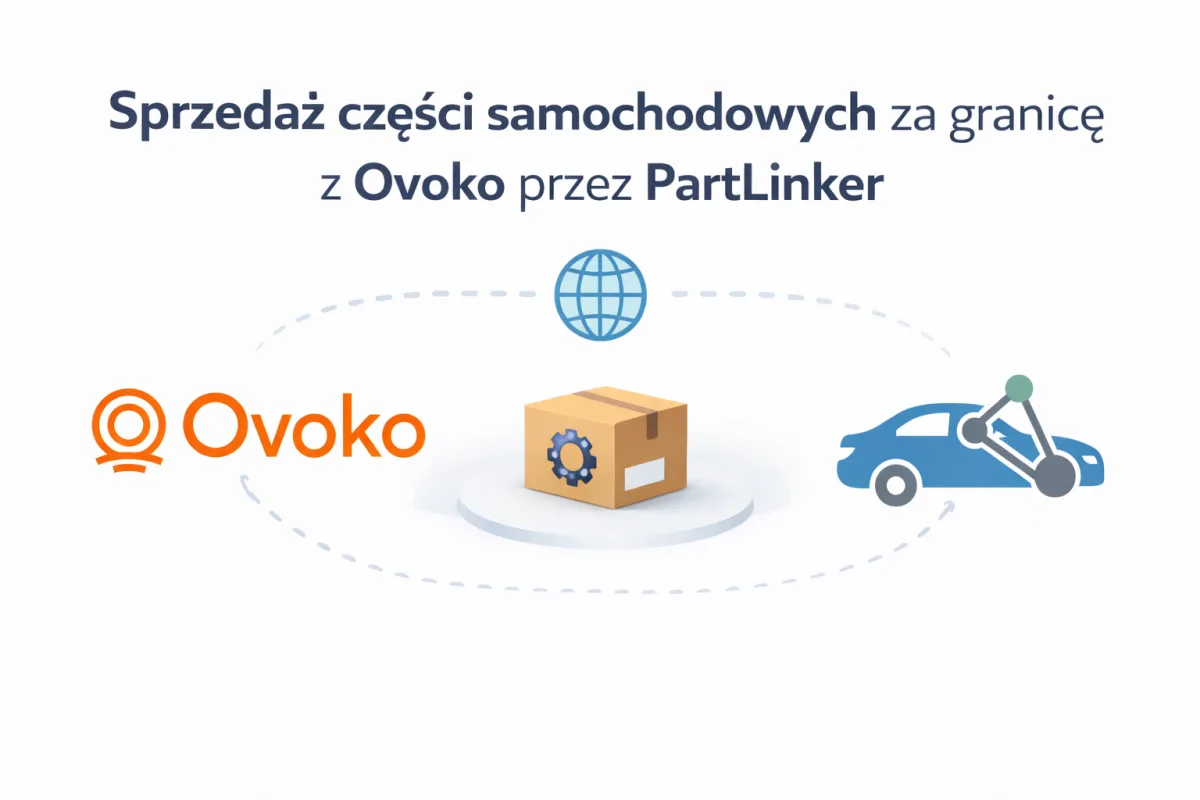 Sprzedaż części samochodowych za granicę z Ovoko przez PartLinker