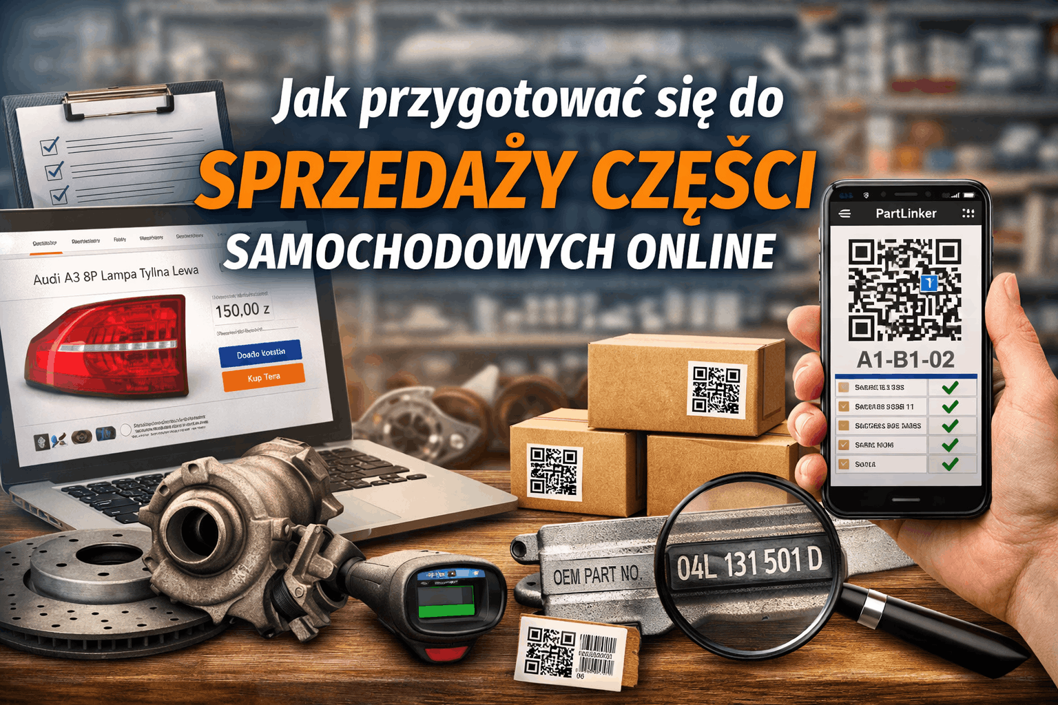Jak przygotować się do sprzedaży części samochodowych online