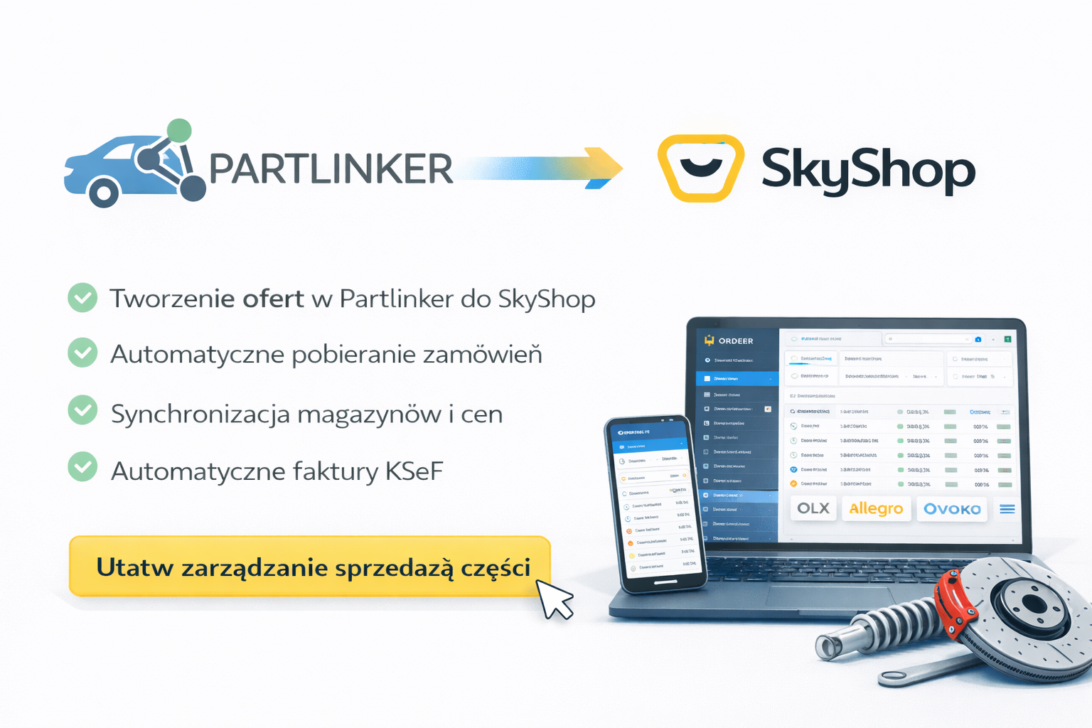 Integracja SkyShop z Partlinker – sklep internetowy i sprzedaż części w jednym panelu